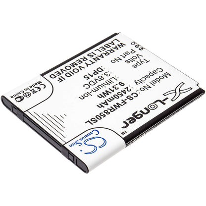 3.8V, 2450mAh, Li-ion Battery fits T-mobile, Dp15, R717, 9.31Wh