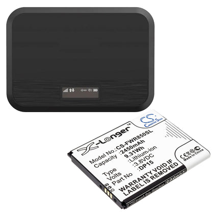 3.8V, 2450mAh, Li-ion Battery fits T-mobile, Dp15, R717, 9.31Wh