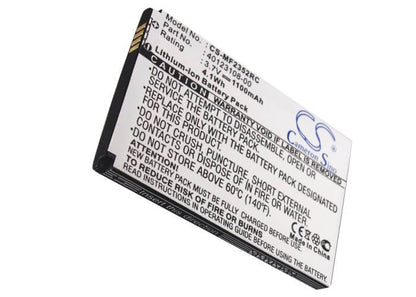 3.7V, 1100mAh, Li-ion Battery fits Rogers, Rocket Mobile Hotspot, 4.07Wh