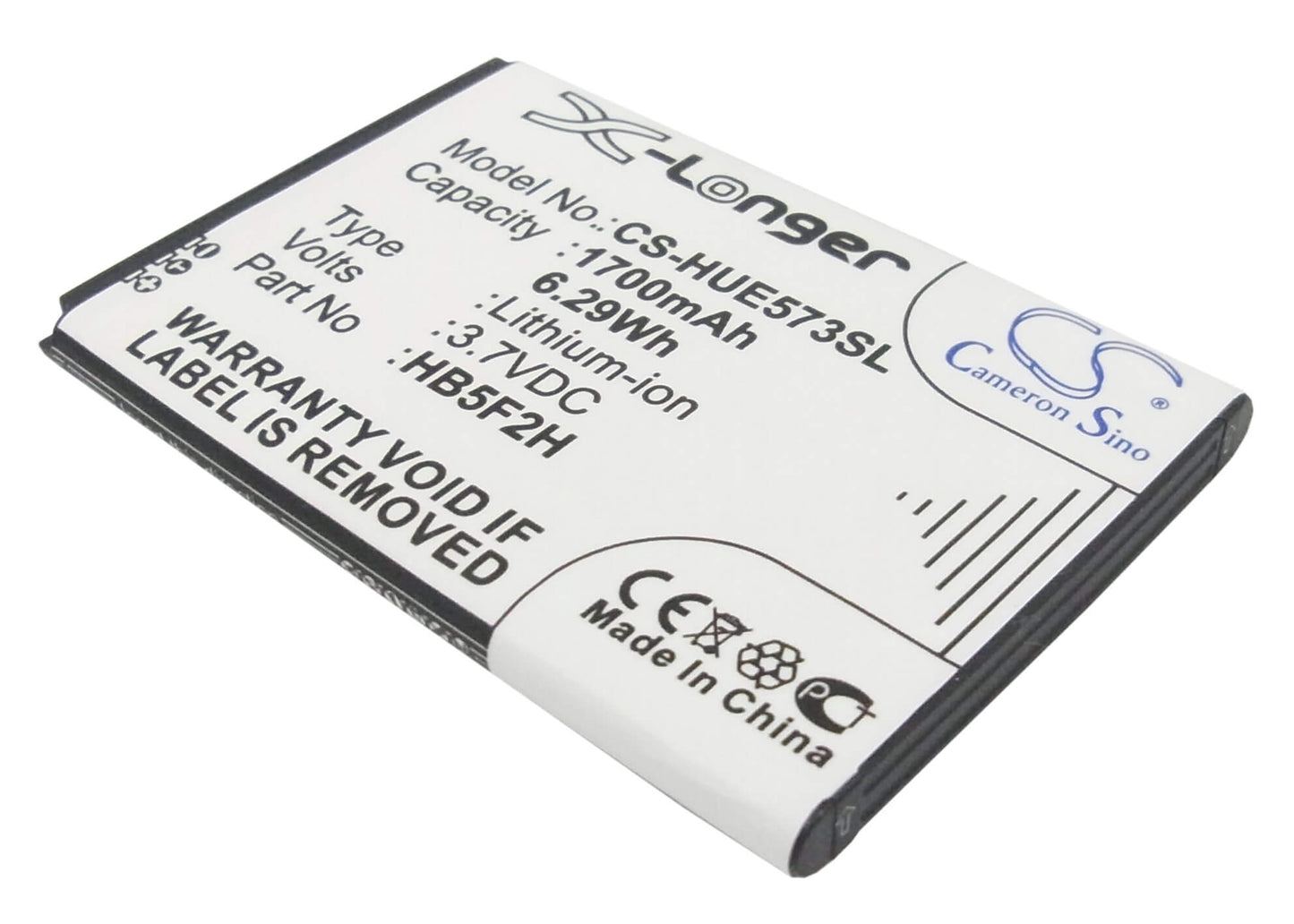 3.7V, 1700mAh, Li-ion Battery fits Optus, E5377, 6.29Wh