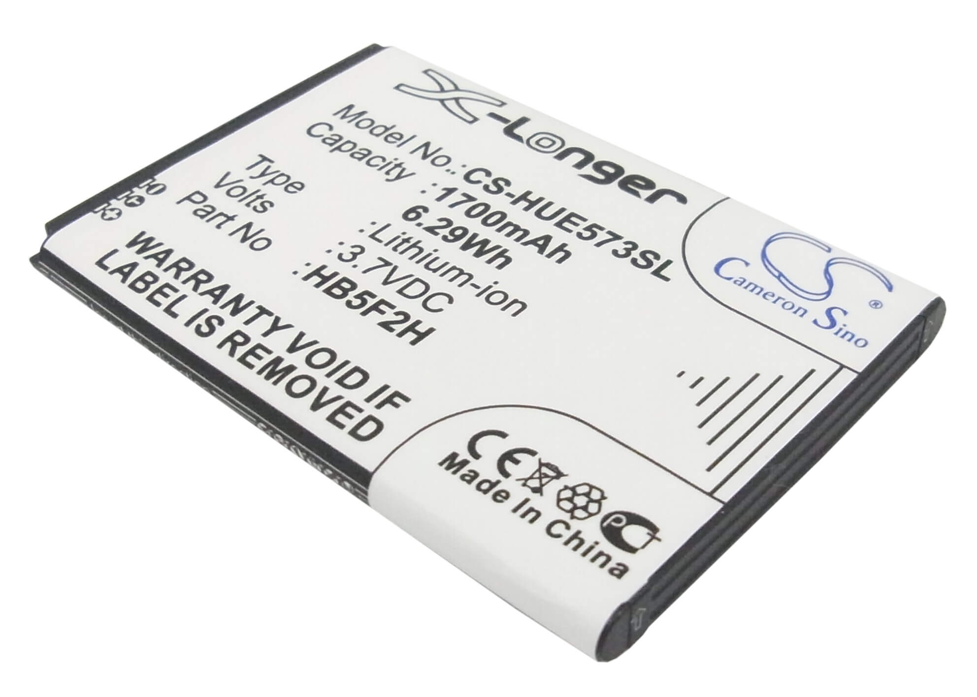 3.7V, 1700mAh, Li-ion Battery fits Optus, E5377, 6.29Wh