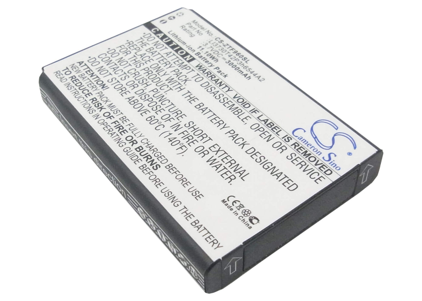 3.7V, 3000mAh, Li-ion Battery fits Net10, Srq-z289l, Z289l, 11.1Wh