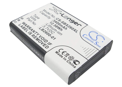 3.7V, 3400mAh, Li-ion Battery fits 4g Systems, Xsbox Go+, 12.58Wh