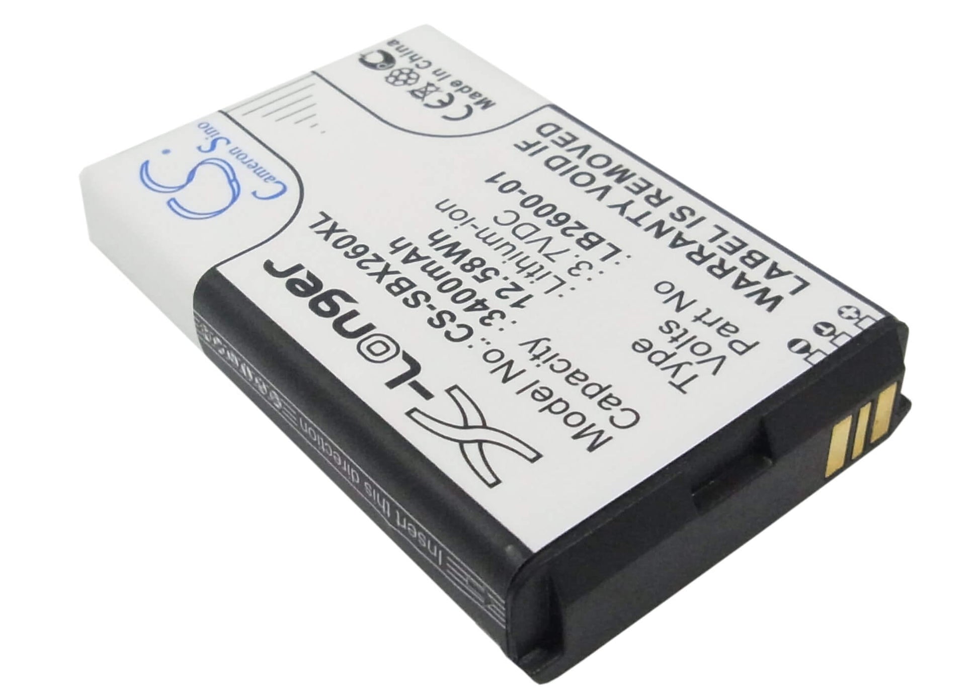 3.7V, 3400mAh, Li-ion Battery fits 4g Systems, Xsbox Go+, 12.58Wh