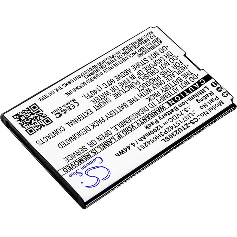 Hotspot 3.7V, 1200mAh, Li-ion Battery fits Cricket, Groove, X501, 4.44Wh