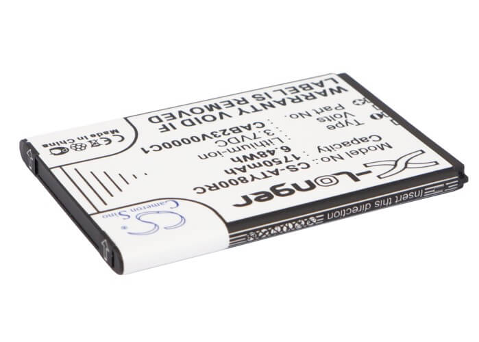 3.7V, 1750mAh, Li-ion Battery fits Alcatel, One Touch Link Y580, One Touch Link Y800, 6.475Wh