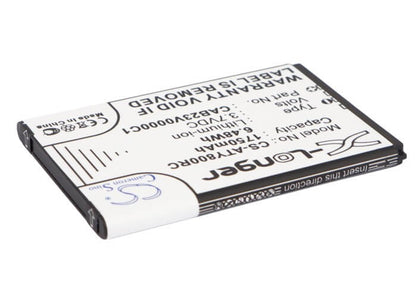 3.7V, 1750mAh, Li-ion Battery fits Alcatel, One Touch Link Y580, One Touch Link Y800, 6.475Wh