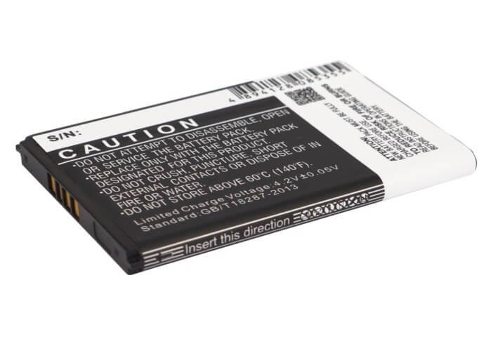 3.7V, 1750mAh, Li-ion Battery fits Alcatel, One Touch Link Y580, One Touch Link Y800, 6.475Wh