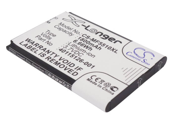 3.7V, 1800mAh, Li-ion Battery fits Novatel Wireless, Mifi 500 Lte, Mifi 5510, 6.66Wh
