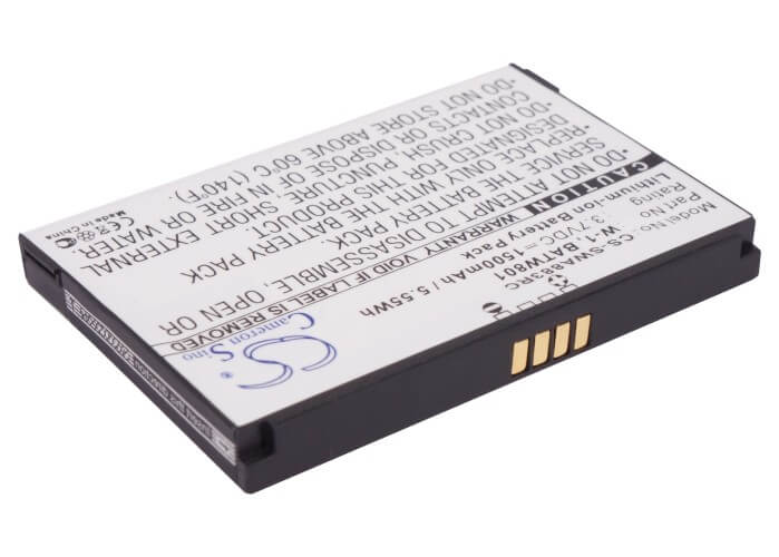 3.7V, 1500mAh, Li-ion Battery fits Virgin Mobile, Overdrive Pro 3g, Overdrive Pro 4g, 5.55Wh