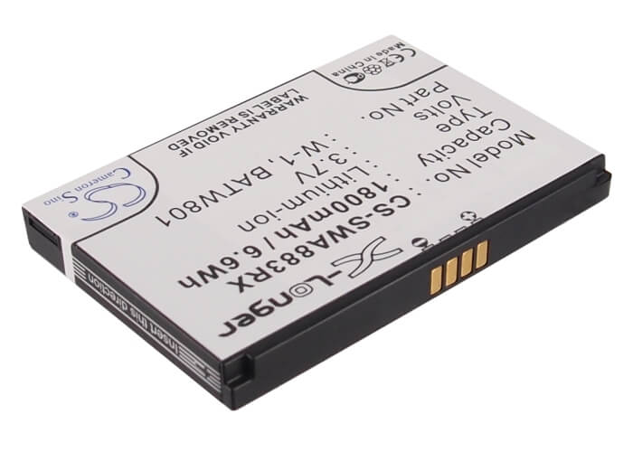 3.7V, 1800mAh, Li-ion Battery fits Netgear, Aircard 778s, Mingl 4g, 6.66Wh
