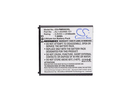 3.8V, 2100mAh, Li-ion Battery fits Nec, Aterm Mr04ln, Atermmr03ln 3b, 7.98Wh