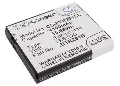 3.8V, 4100mAh, Li-ion Battery fits Pantech, 291lvw-7046, Mhs291l, 15.58Wh