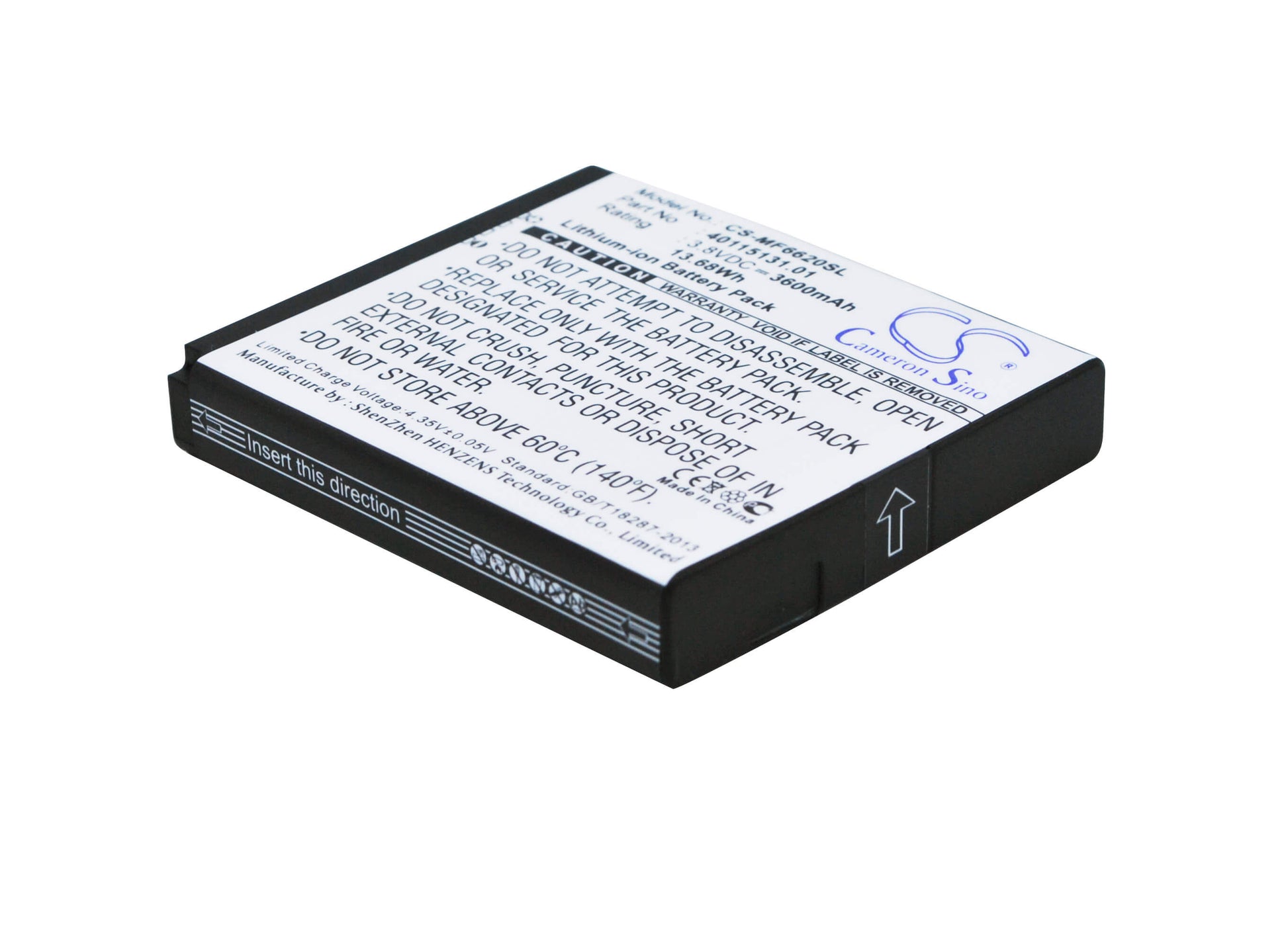 3.8V, 3600mAh, Li-ion Battery fits Novatel Wireless, Jetpack Mifi 6620l, Mifi 6620l, 13.68Wh