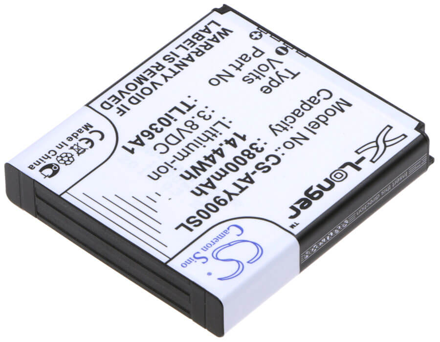 3.8V, 3800mAh, Li-ion Battery fits Alcatel, One Touch Link 4g+, One Touch Link 4g+ Lte, 14.44Wh