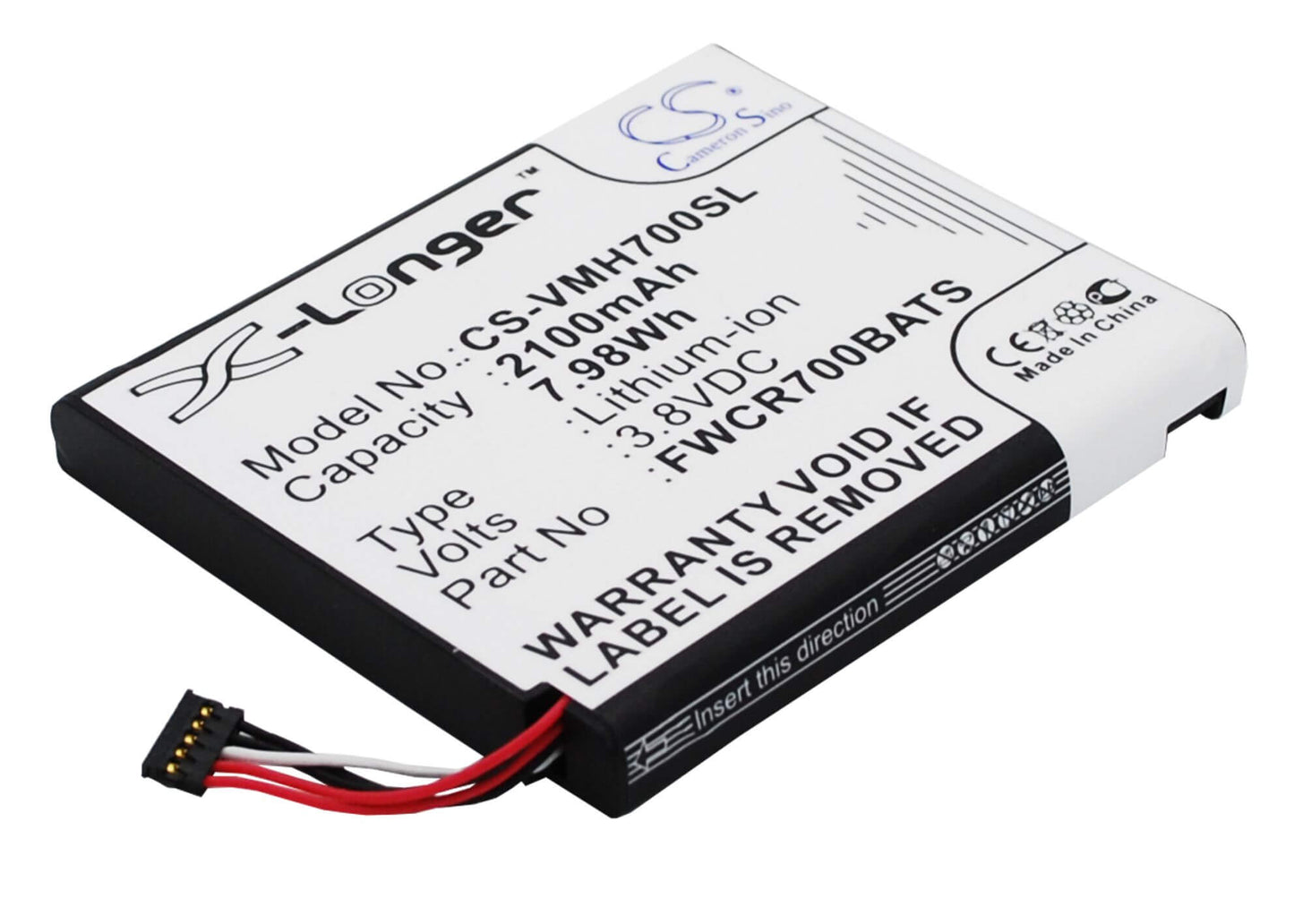 3.8V, 2100mAh, Li-ion Battery fits Verizon, Ellipsis Jetpack, Ellipsis Jetpack 4g, 7.98Wh