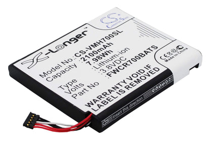3.8V, 2100mAh, Li-ion Battery fits Verizon, Ellipsis Jetpack, Ellipsis Jetpack 4g, 7.98Wh
