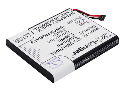 3.8V, 2100mAh, Li-ion Battery fits Franklin Wireless, Mhs800l, 7.98Wh