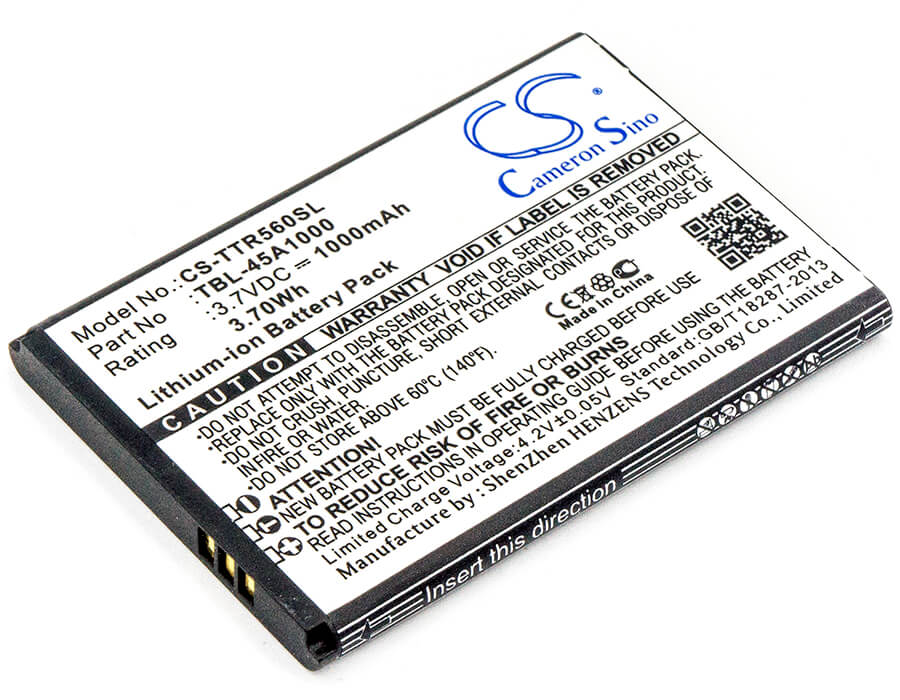 3.7V, 1000mAh, Li-ion Battery fits Tp-link, 5600, Tl-5600, 3.7Wh