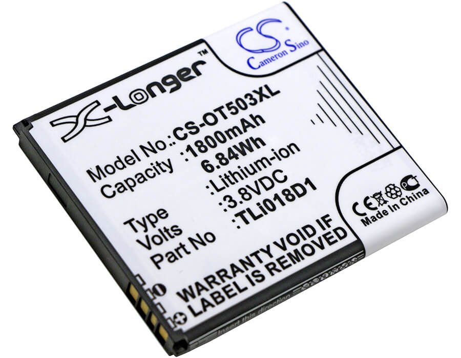 Hotspot 3.8V, 1800mAh, Li-ion Battery fits Alcatel, One Touch Link Y858, One Touch Link Y858v, 6.84Wh