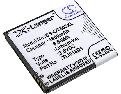 Hotspot 3.8V, 1800mAh, Li-ion Battery fits Alcatel, One Touch Link Y858, One Touch Link Y858v, 6.84Wh