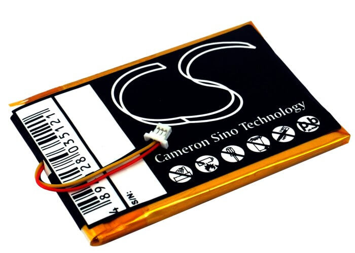 3.7V, 1600mAh, Li-Polymer Battery fits Zipit, Wireless Messenger Z2, Wireless Messenger Z2a, 5.92Wh