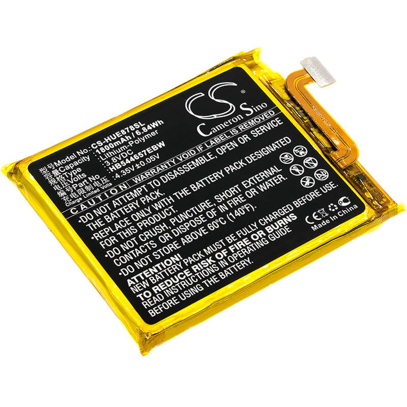 3.8V, 1800mAh, Li-Polymer Battery fits Huawei, E5878, 6.84Wh