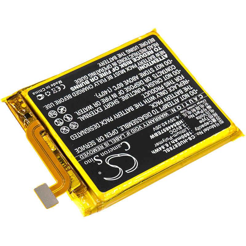 3.8V, 1800mAh, Li-Polymer Battery fits Huawei, E5878, 6.84Wh