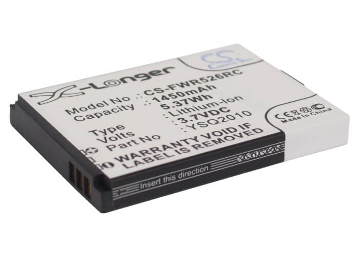 3.7V, 1450mAh, Li-ion Battery fits Franklin Wireless, R526, R526a, 5.365Wh