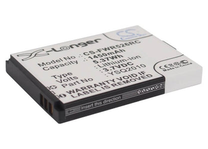 3.7V, 1450mAh, Li-ion Battery fits Franklin Wireless, R526, R526a, 5.365Wh