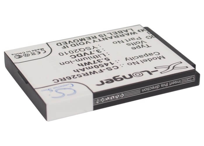 3.7V, 1450mAh, Li-ion Battery fits Franklin Wireless, R526, R526a, 5.365Wh