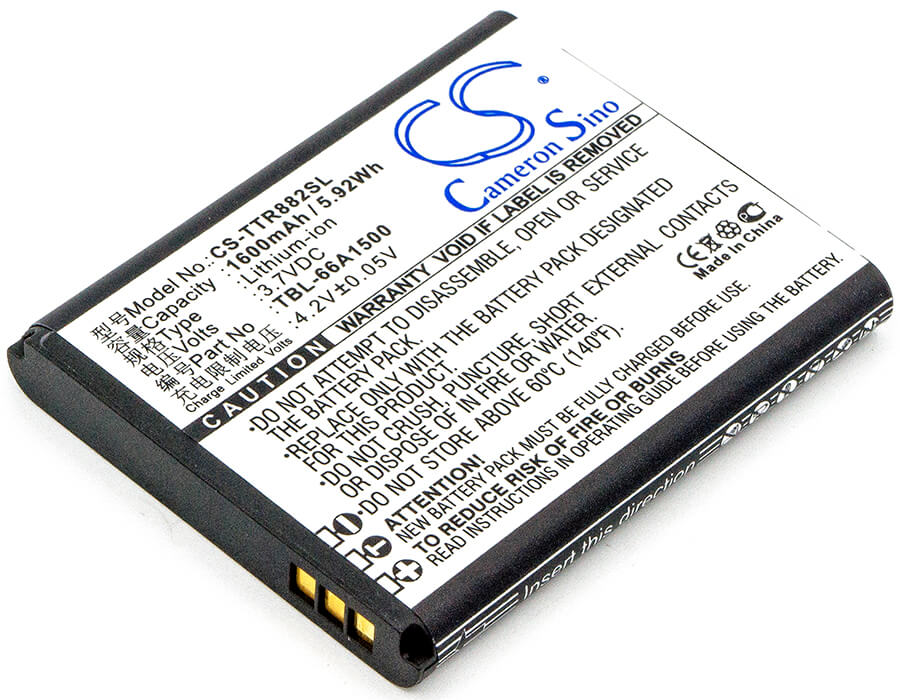 3.7V, 1600mAh, Li-ion Battery fits Tp-link, Tl-t882, 5.92Wh