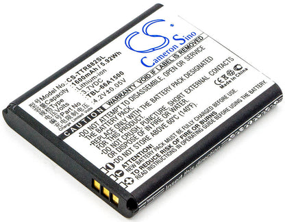 3.7V, 1600mAh, Li-ion Battery fits Tp-link, Tl-t882, 5.92Wh