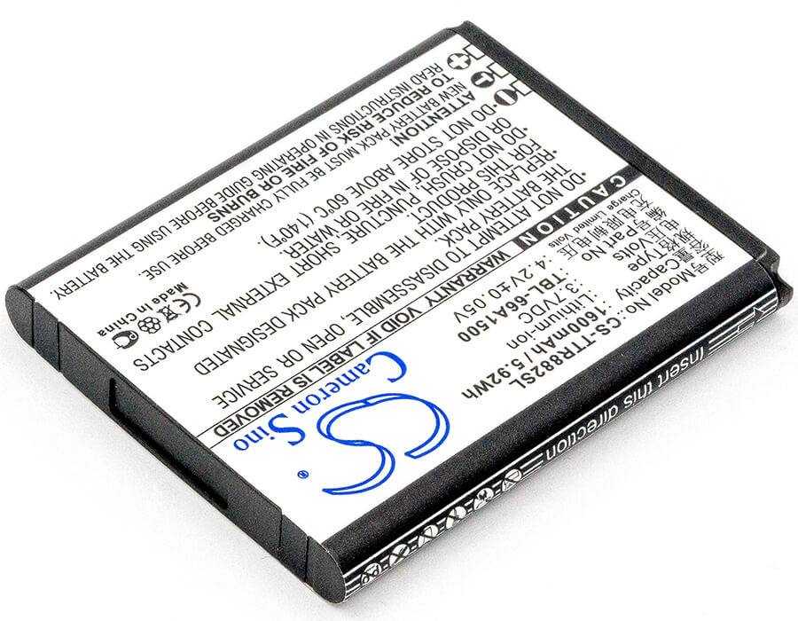 3.7V, 1600mAh, Li-ion Battery fits Tp-link, Tl-t882, 5.92Wh
