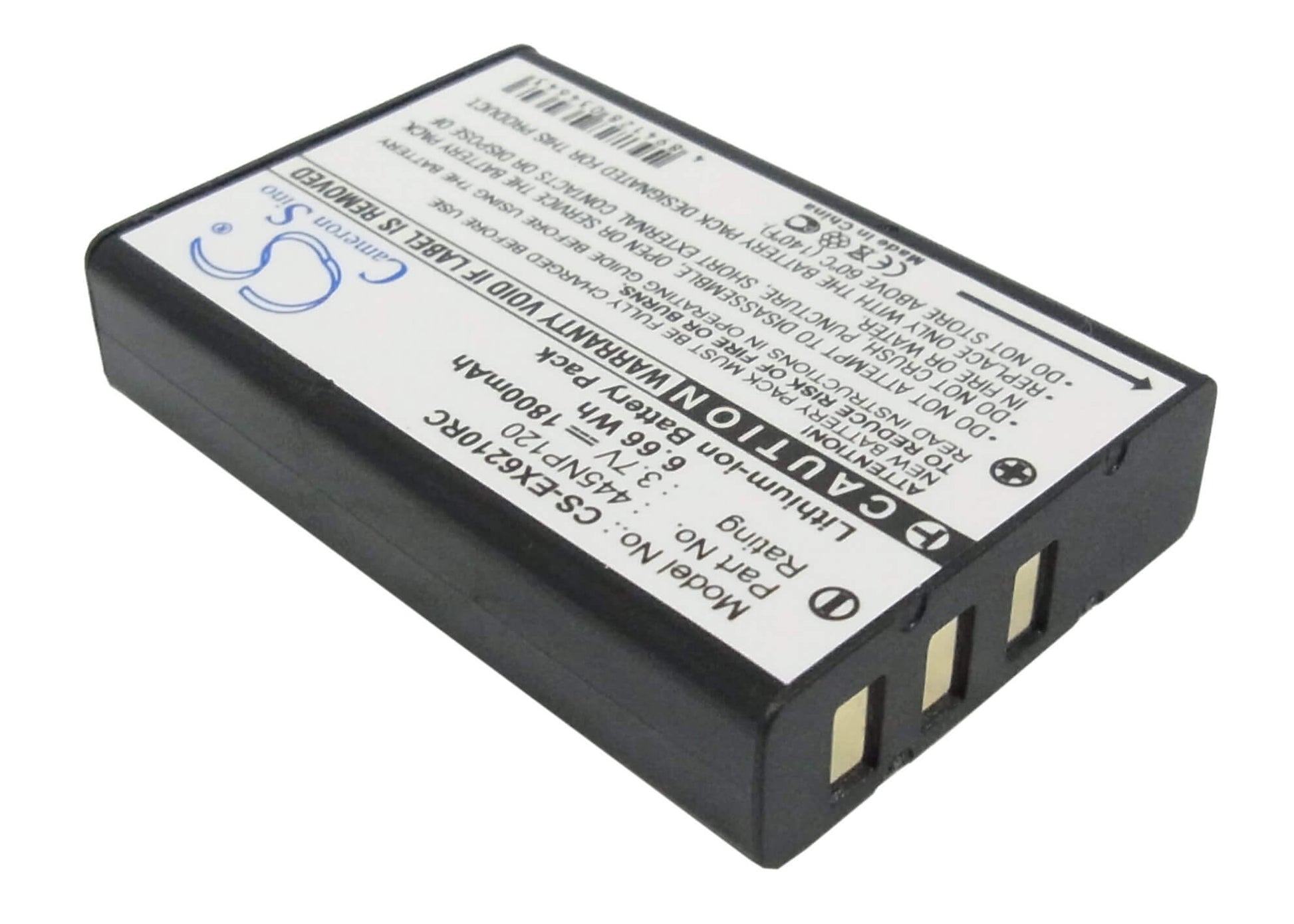 3.7V, 1800mAh, Li-ion Battery fits Zalip, Wifi Mobile Combo Gateway, 6.66Wh