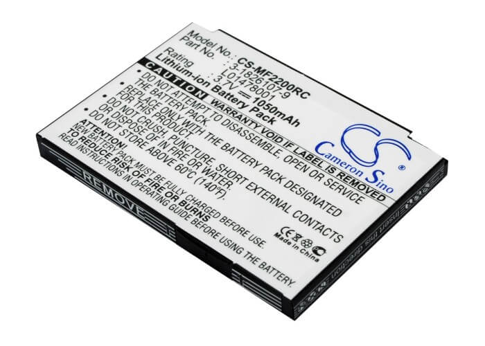 3.7V, 1050mAh, Li-ion Battery fits Novatel Wireless, Mifi2200, 3.885Wh
