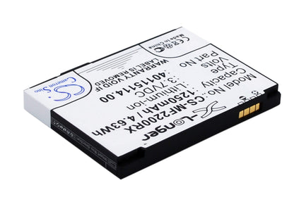 3.7V, 1250mAh, Li-ion Battery fits Novatel Wireless, Mifi2200, 4.625Wh