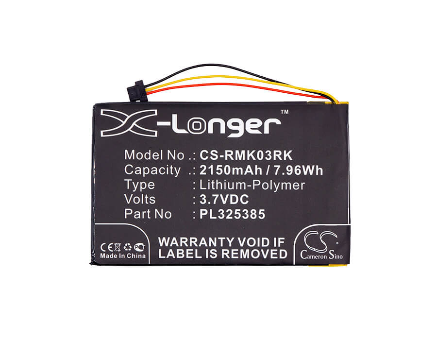3.7V, 2150mAh, Li-Polymer Battery fits Razer, Rz03-0133, Rz84-01330100, 7.955Wh