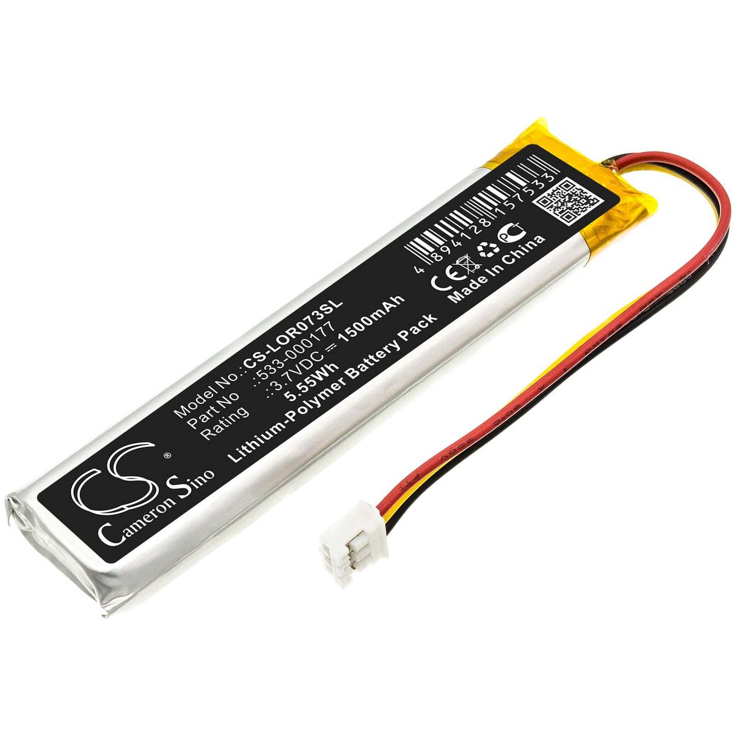 3.7V, 1500mAh, Li-Polymer Battery fits Logitech, Mx Keys, Yr0073, 5.55Wh