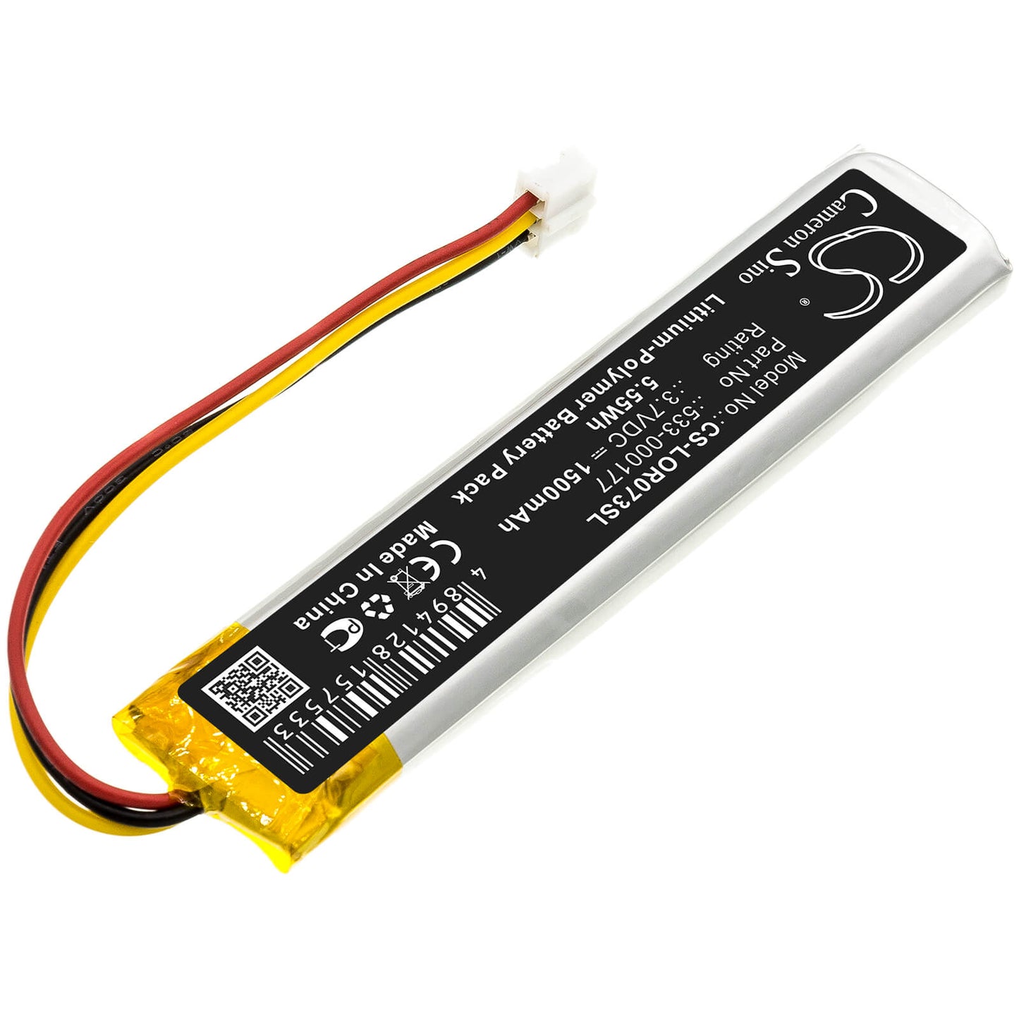 3.7V, 1500mAh, Li-Polymer Battery fits Logitech, Mx Keys, Yr0073, 5.55Wh