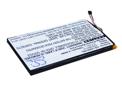 3.7V, 1800mAh, Li-Polymer Battery fits Logitech, Iiiuminated Keyboard K810, K810, 6.66Wh