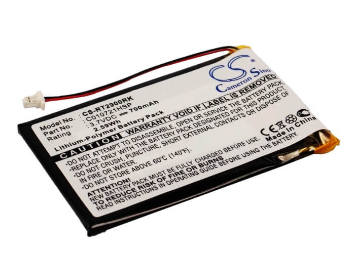 3.7V, 700mAh, Li-Polymer Battery fits Rapoo, 2900 Touch, 2.59Wh