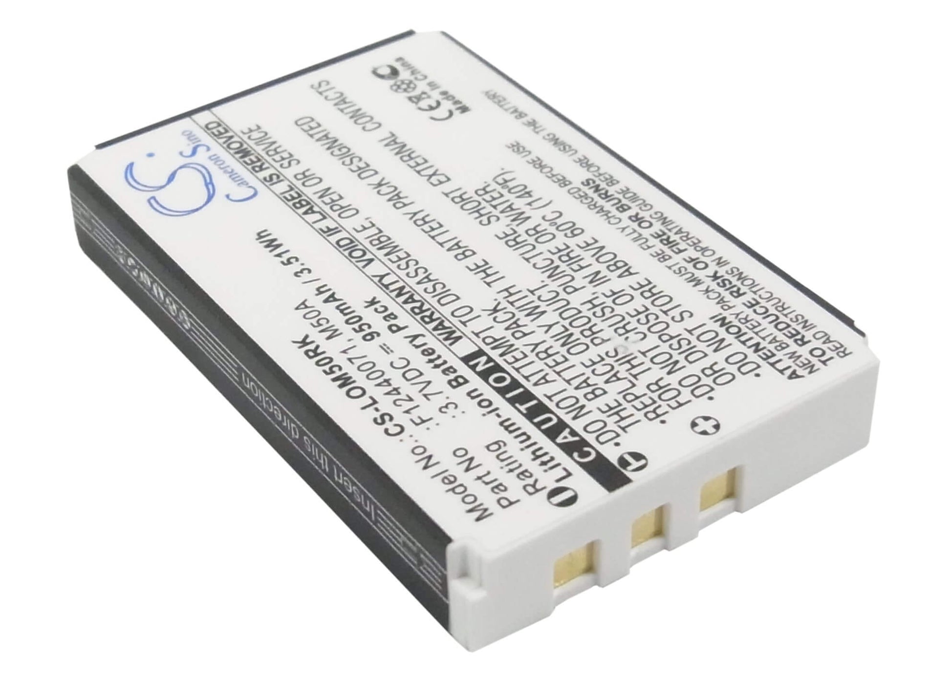 3.7V, 950mAh, Li-ion Battery fits Logitech, Dinovo Edge, Dinovo Mini, 3.515Wh