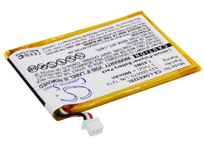 3.7V, 500mAh, Li-Polymer Battery fits Logitech, Ultratin Keyboard Cover, Y-r0032, 1.85Wh