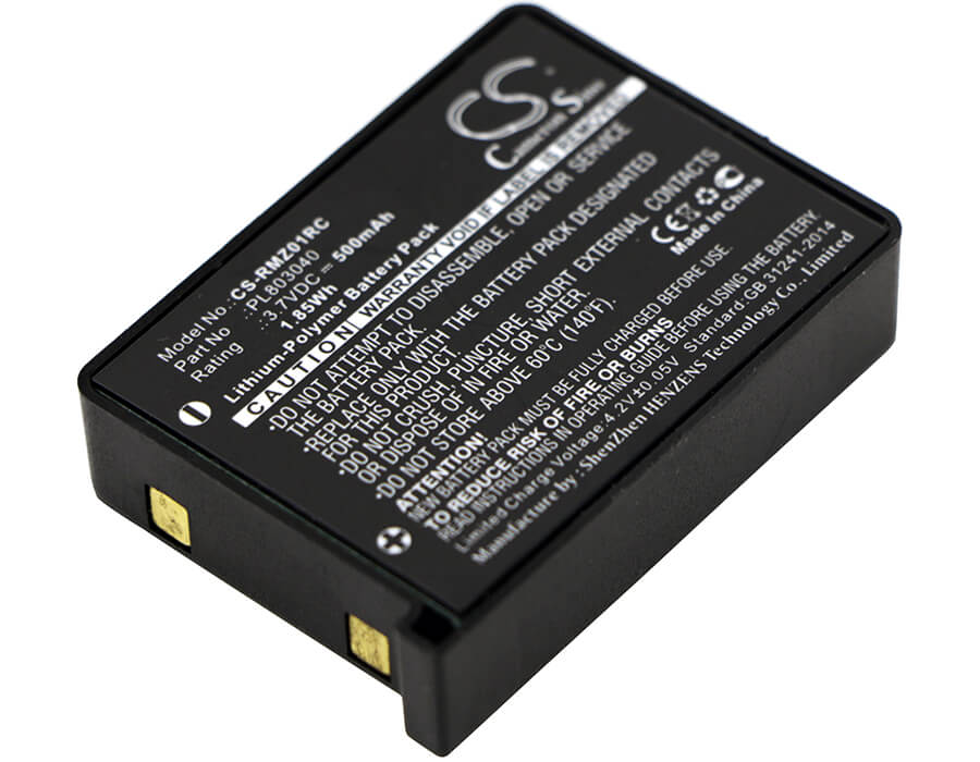 3.7V, 500mAh, Li-Polymer Battery fits Razer, Rz01-0133, Rz84-01330100, 1.85Wh