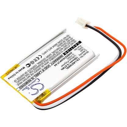 3.7V, 180mAh, Li-Polymer Battery fits Logitech, 810-006368, M-r0074, 0.666Wh