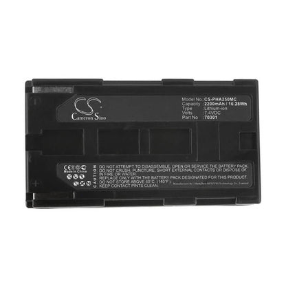 Laser 7.4V, 2200mAh, Li-ion Battery fits Riegl, Fg21p, Fg21-p, 16.28Wh