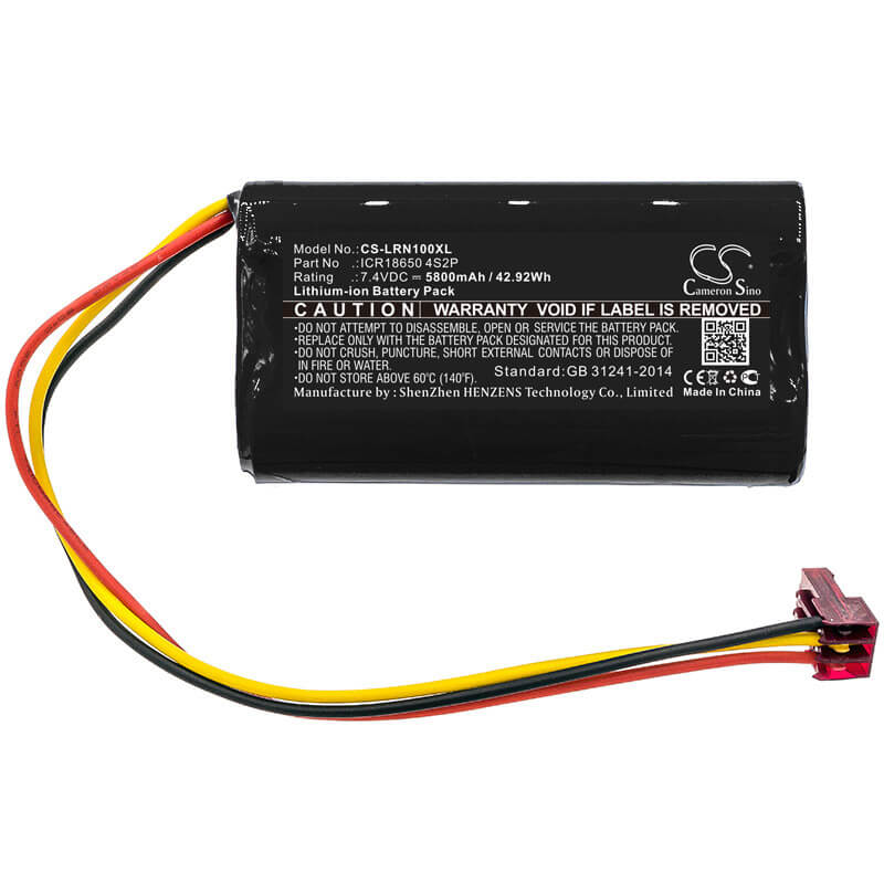 7.4V, 5800mAh, Li-ion Battery fits Lazer Runner, Compatible 6800 Mah 4 Cell Li-, 42.92Wh