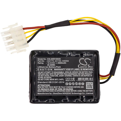 18.0V, 2500mAh, Li-ion Battery fits Al-ko, Robolinho 100, Robolinho 110, 45Wh