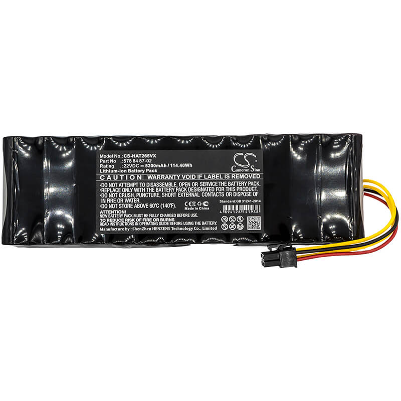 22V, 5200mAh, Li-ion Battery fits Husqvarna, 265acx G2-2, Automower 265acx, 114.4Wh